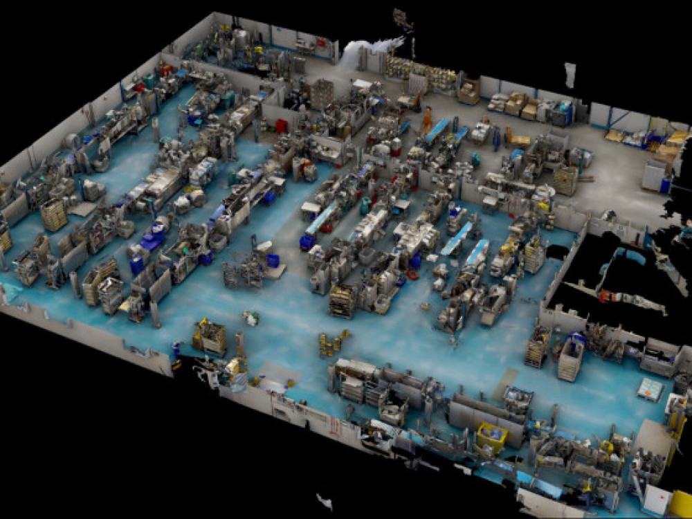 Herinrichting productieruimte en 3D-scan bij een kaasverwerker